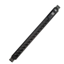 Good Quality 14 way Germany Type 1U 32A Hot Plug Current And Voltage Displey PDU For Computer Room